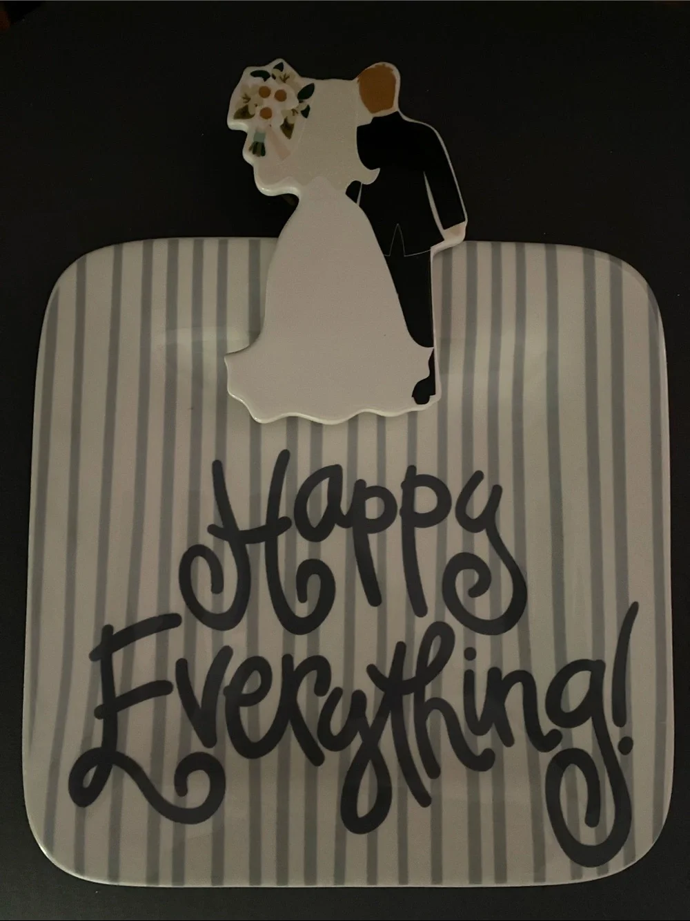 'Happy Everything' by Laura Johnson - Bride & Groom Platter & Attachment $84